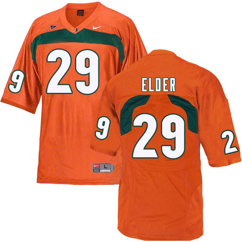 Nike Miami Hurricanes #29 Corn Elder College Football Jerseys Sale-Orange - Click Image to Close
